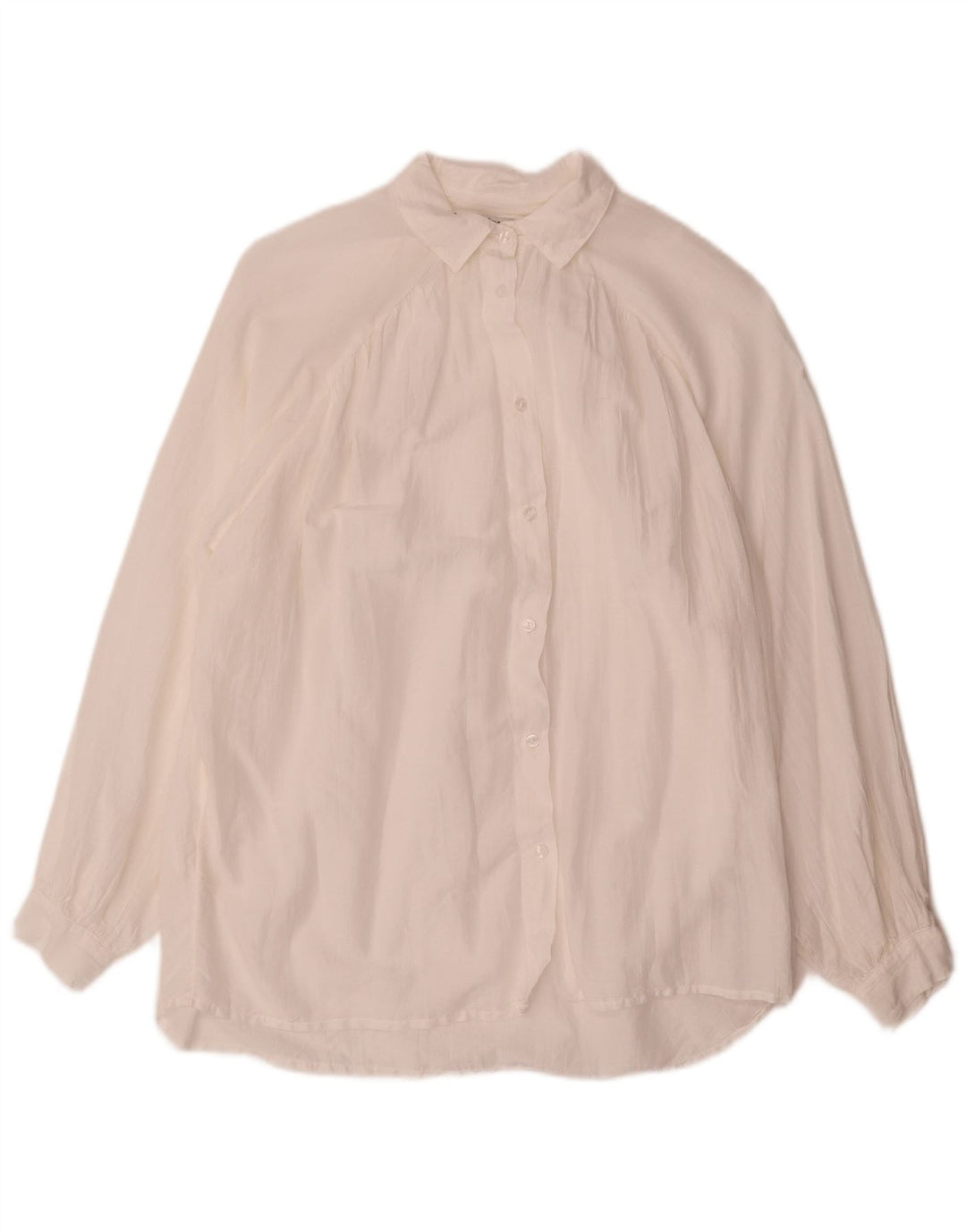 Πουκάμισο PEPE Jeans Γυναικείο Oversized UK 14 Μεσαίο λευκό βαμβακερό