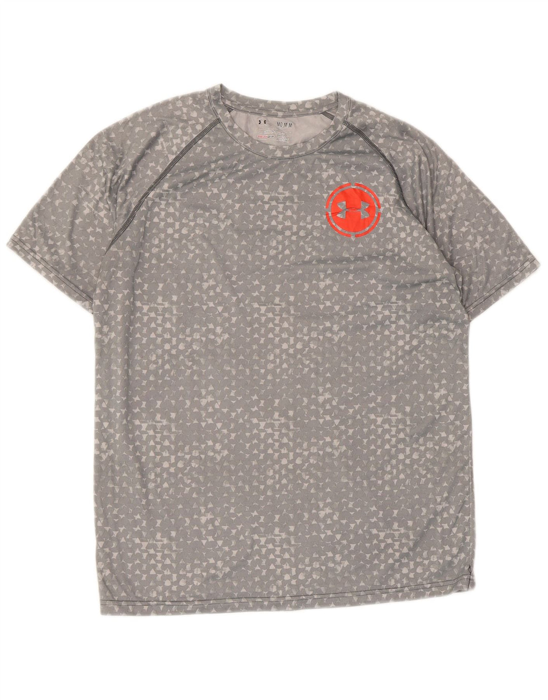Ανδρικό μπλουζάκι UNDER Armour Heat Gear Top Medium Grey Geometric