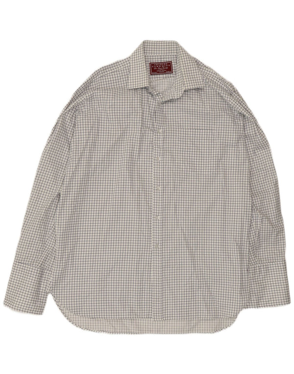 Charles Tyrwhitt Ανδρικό πουκάμισο 42 16 1/2 Large White Check Cotton