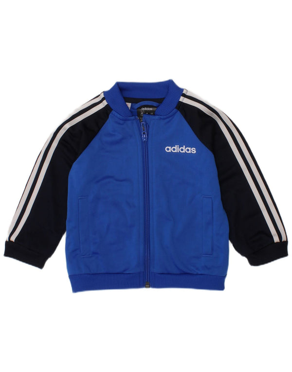 Adidas Baby Boys αθλητική φόρμα Top μπουφάν 9-12 μηνών Μπλε χρώματος σπορ
