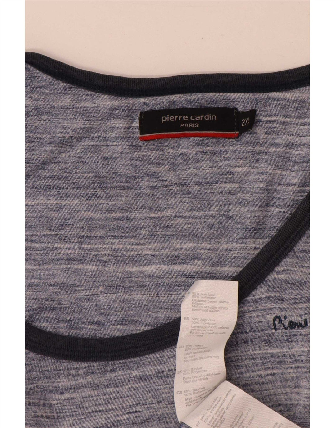 Ανδρικό γιλέκο Pierre Cardin 2XL, βαμβακερό μπλε φλύκταινα