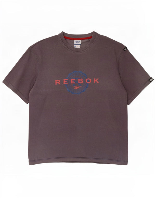 Ανδρικό γραφικό T-Shirt Reebok Top Medium Grey