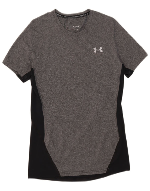 Ανδρικό μπλουζάκι Under Armour Heat Gear Top XS Grey Colourblock