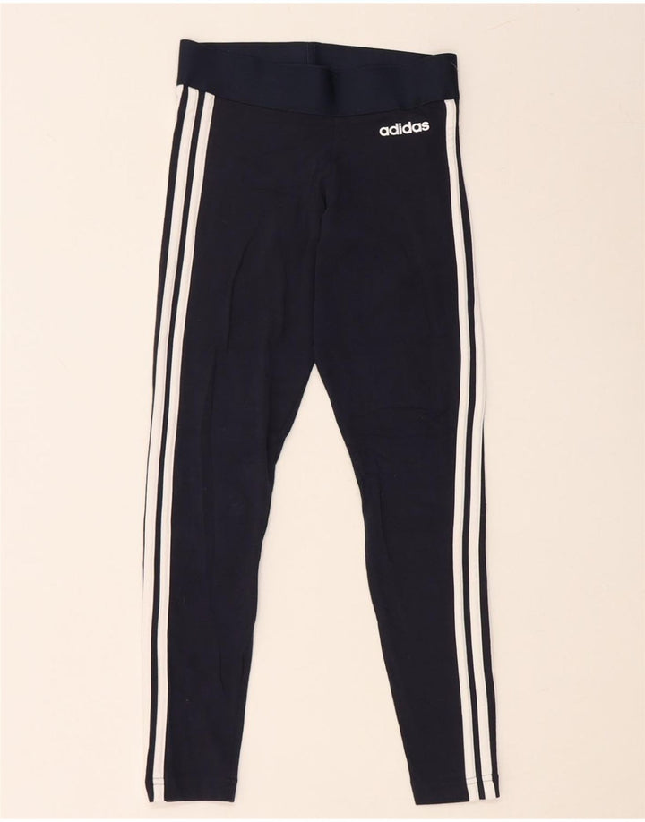 Γυναικείο κολάν ADIDAS UK 4/6 XS Navy Blue Cotton