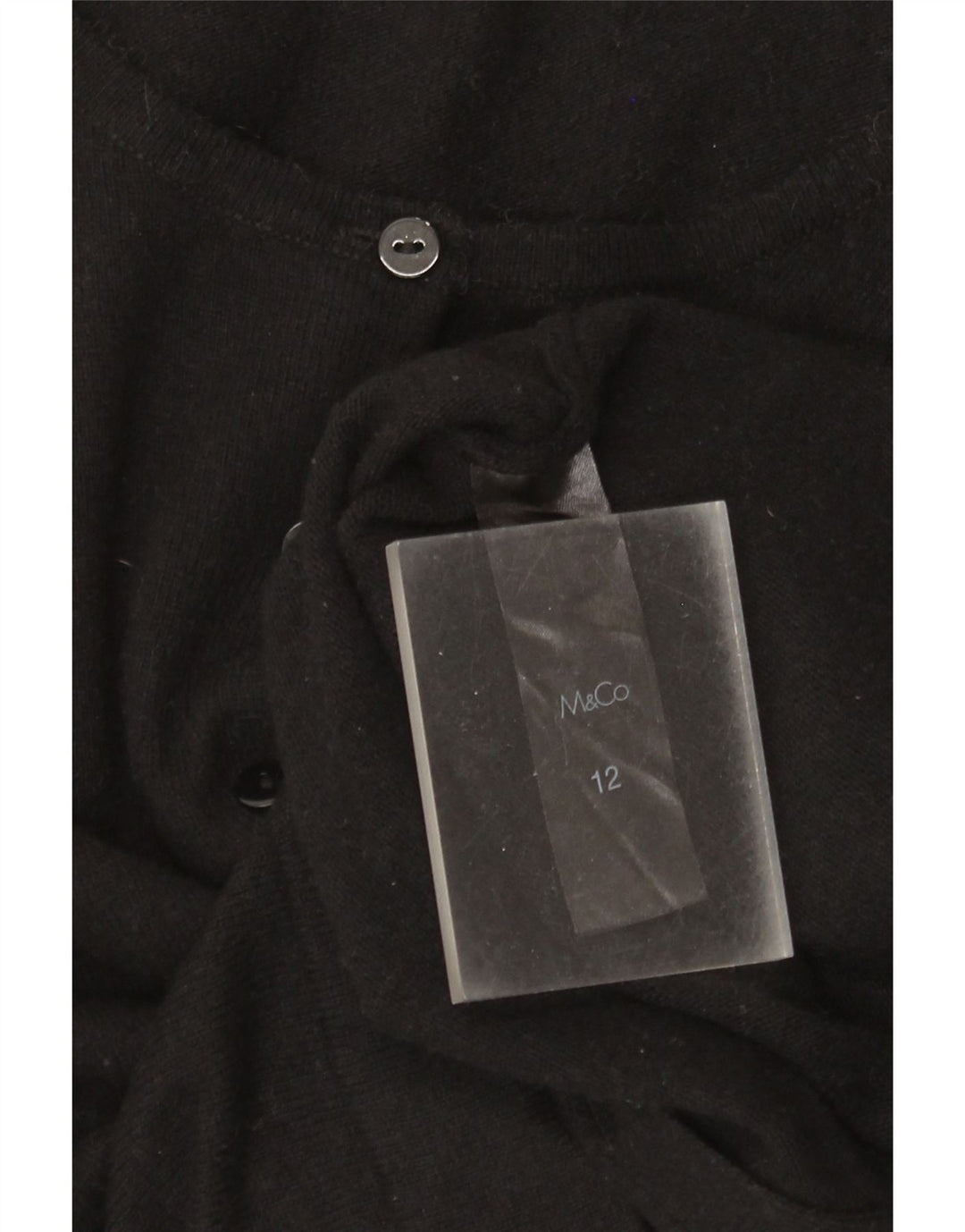Γυναικεία ζακέτα M&Co UK 12 Medium Black Nylon