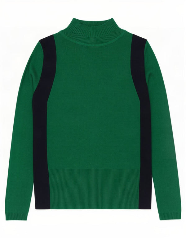 Marks & Spencer Γυναικείο πουλόβερ με λαιμό χελώνα UK 10 Small Green