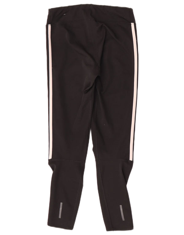 Γυναικεία Adidas Climalite Crop leggings UK 8/10 Small Black Polyester
