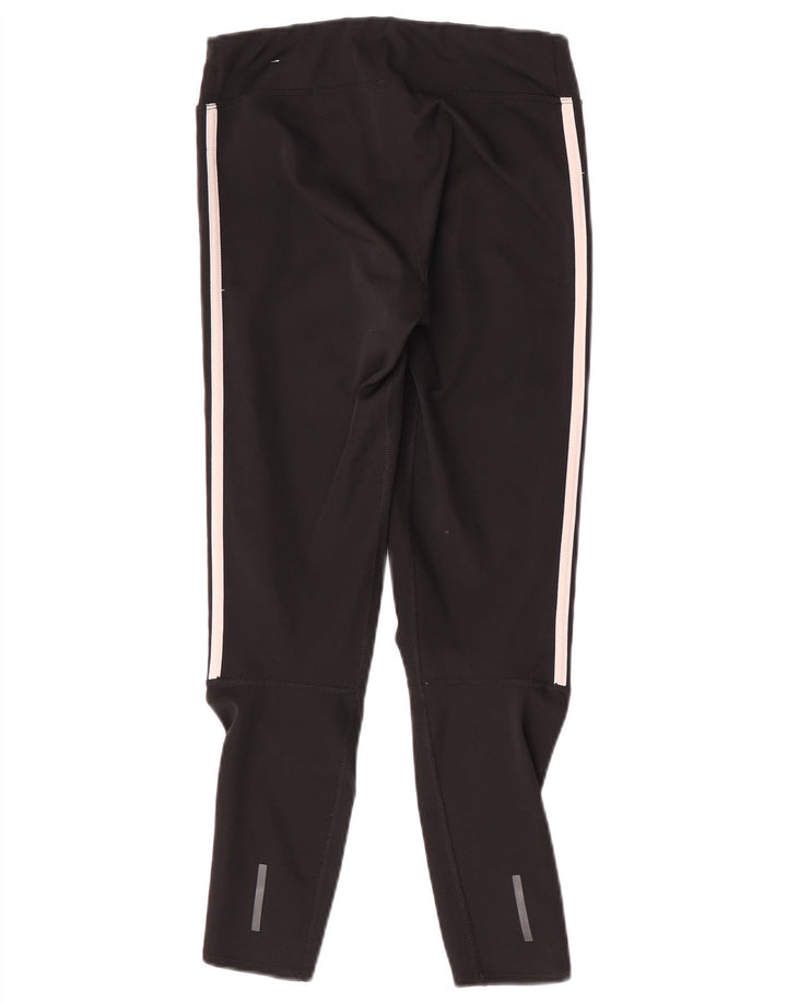 Γυναικεία Adidas Climalite Crop leggings UK 8/10 Small Black Polyester