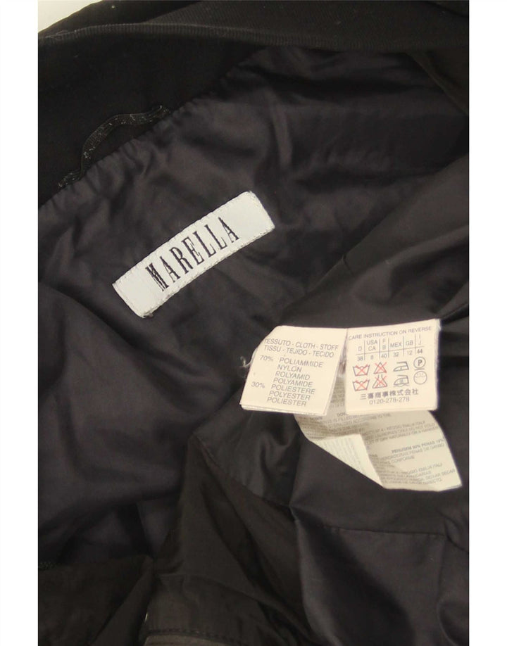 Γυναικείο μπουφάν Marella UK 12 Medium Black Polyamide