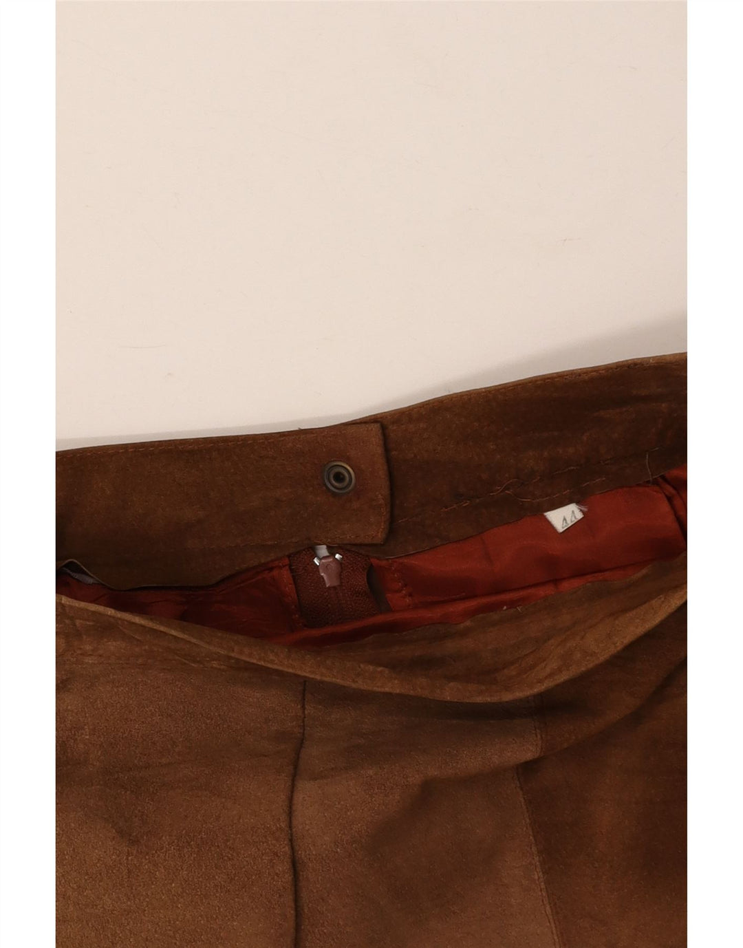 Γυναικεία Suede Φούστα VINTAGE IT 44 Medium W28 Καφέ