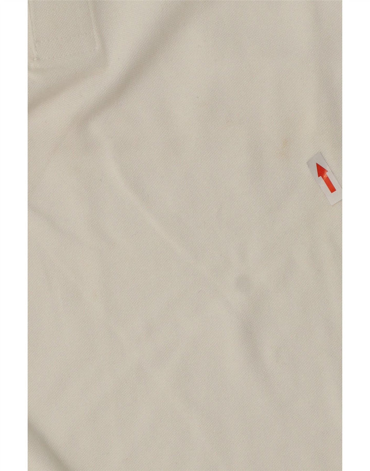 Ανδρικό μακρυμάνικο μπλουζάκι πόλο Kappa XS Λευκό βαμβακερό