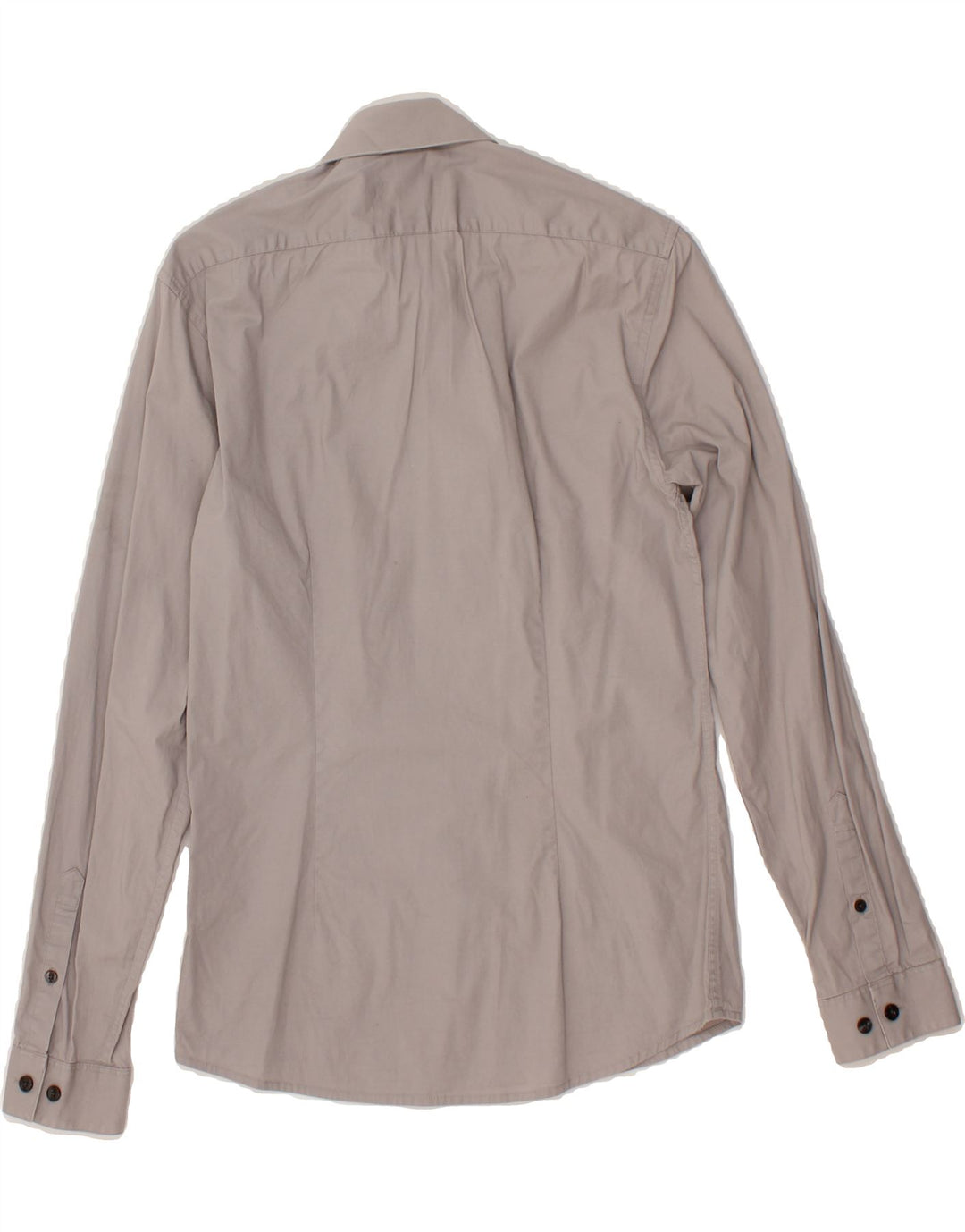 JULES Mens Extra Slim Fit Shirt Small Grey Cotton Vintage Jules and Second-Hand Jules from Messina Hembry 