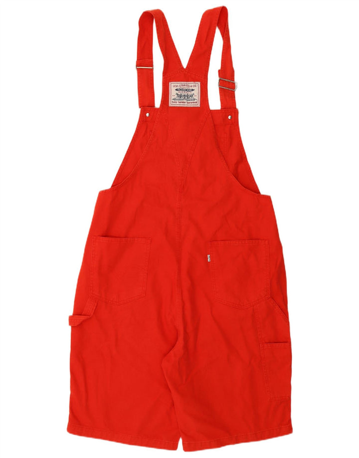 Γυναικείο τζιν σορτς Levi's Dungarees μεγάλο W36 κόκκινο βαμβακερό