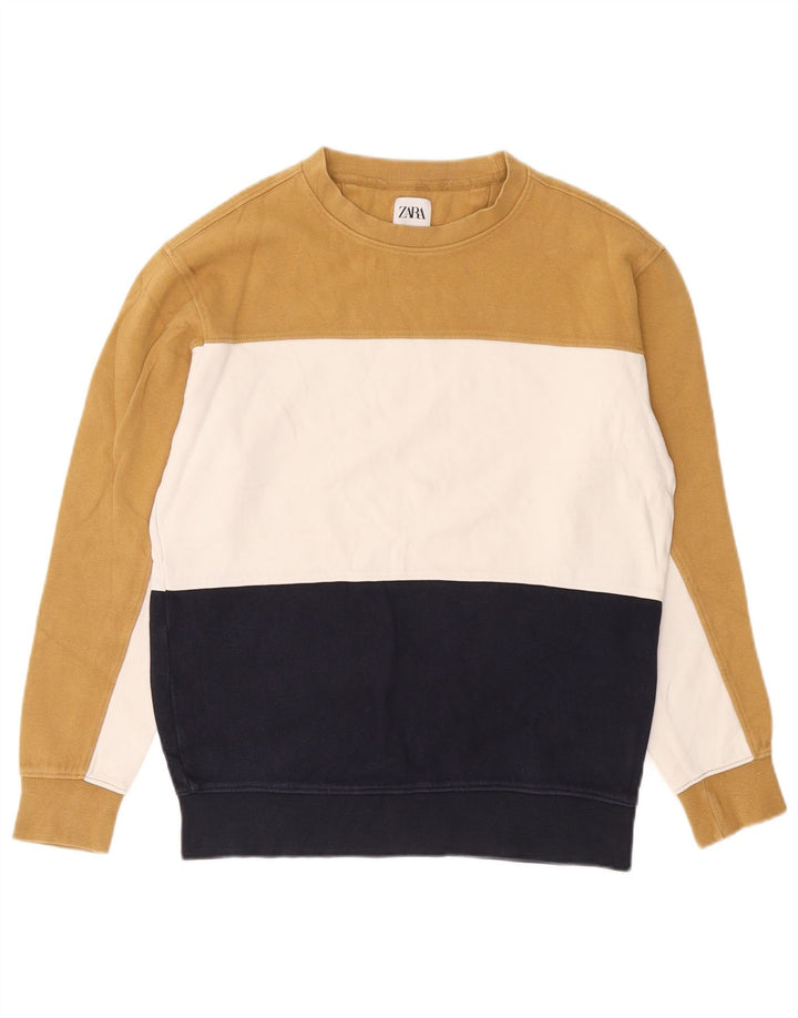 Ανδρικό φούτερ Zara Jumper Μεσαίο πολύχρωμο βαμβακερό χρώμα