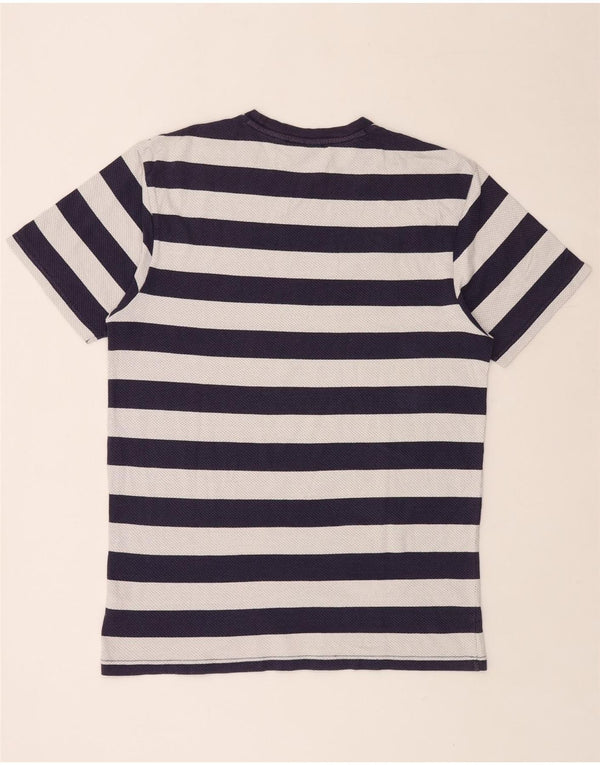 VANS Ανδρικό T-Shirt Top Large Navy Blue ριγέ βαμβακερό