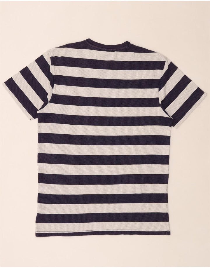 VANS Ανδρικό T-Shirt Top Large Navy Blue ριγέ βαμβακερό