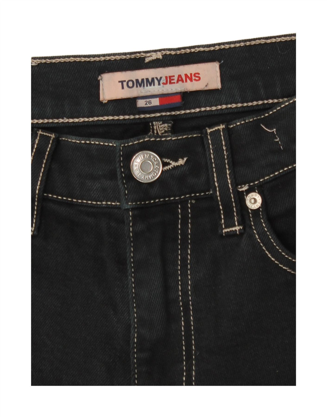 Γυναικείο τζιν σορτς Tommy Hilfiger W26 μικρό μαύρο