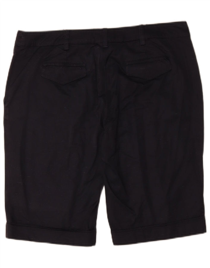 Gianfranco Ferre Γυναικείο Σορτς Chino W34 Μεγάλο Navy Blue Silk