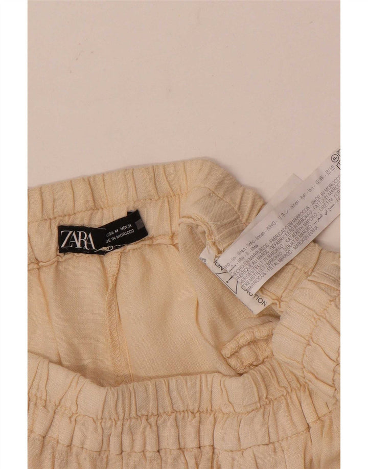 Zara Γυναικείο Σορτς Casual Medium W28 Off White Λευκό
