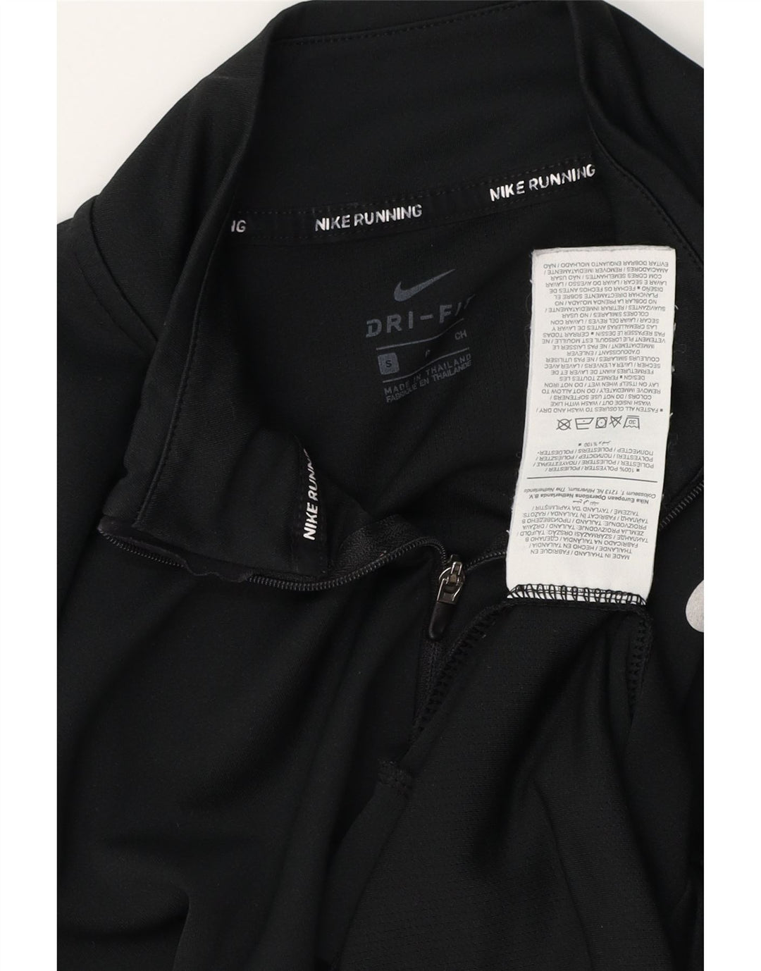 Γυναικεία φόρμα πουλόβερ με φερμουάρ NIKE Dri Fit Top 10 Small Black