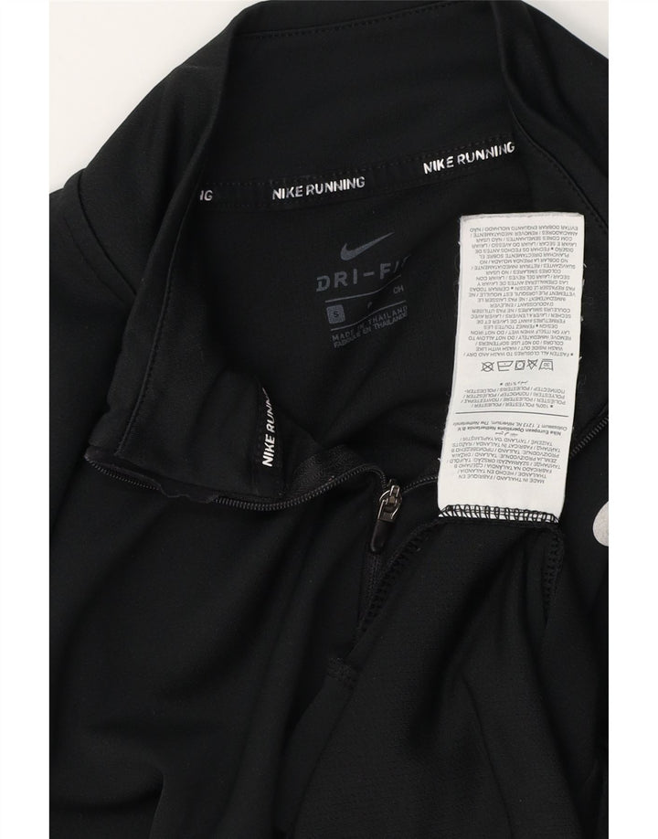 Γυναικεία φόρμα πουλόβερ με φερμουάρ NIKE Dri Fit Top 10 Small Black