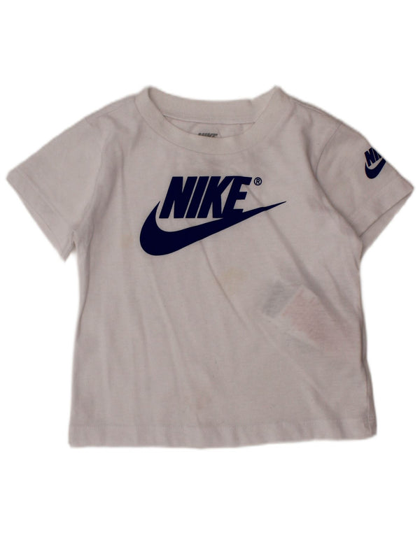 Μπλουζάκι NIKE Baby Boys Graphic T-shirt 18-24 μηνών λευκό βαμβακερό