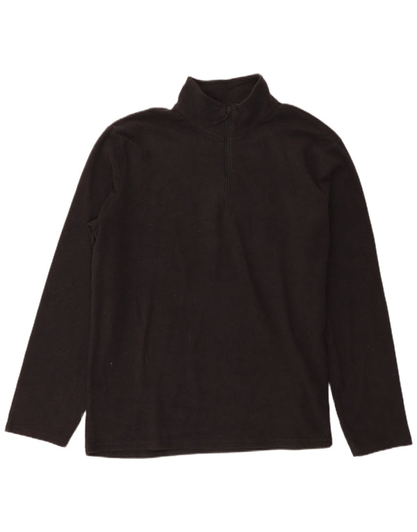Mountain Warehouse Ανδρικό φερμουάρ Fleece Jumper XL Μαύρο πολυεστέρα