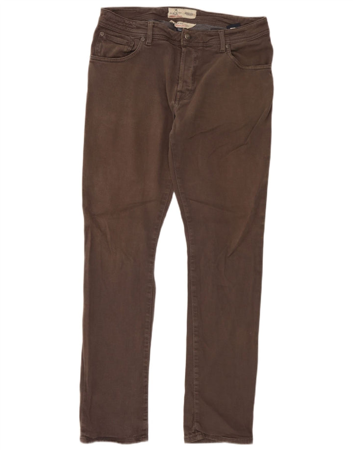 Ανδρικό παντελόνι Hackett Slim Casual W36 L32 Γκρι βαμβακερό