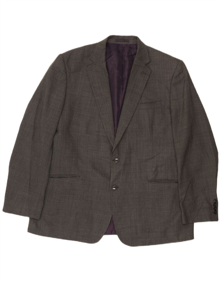 Marks & Spencer Ανδρικό σακάκι σακάκι με 2 κουμπιά UK 46 XL Γκρι μαλλί