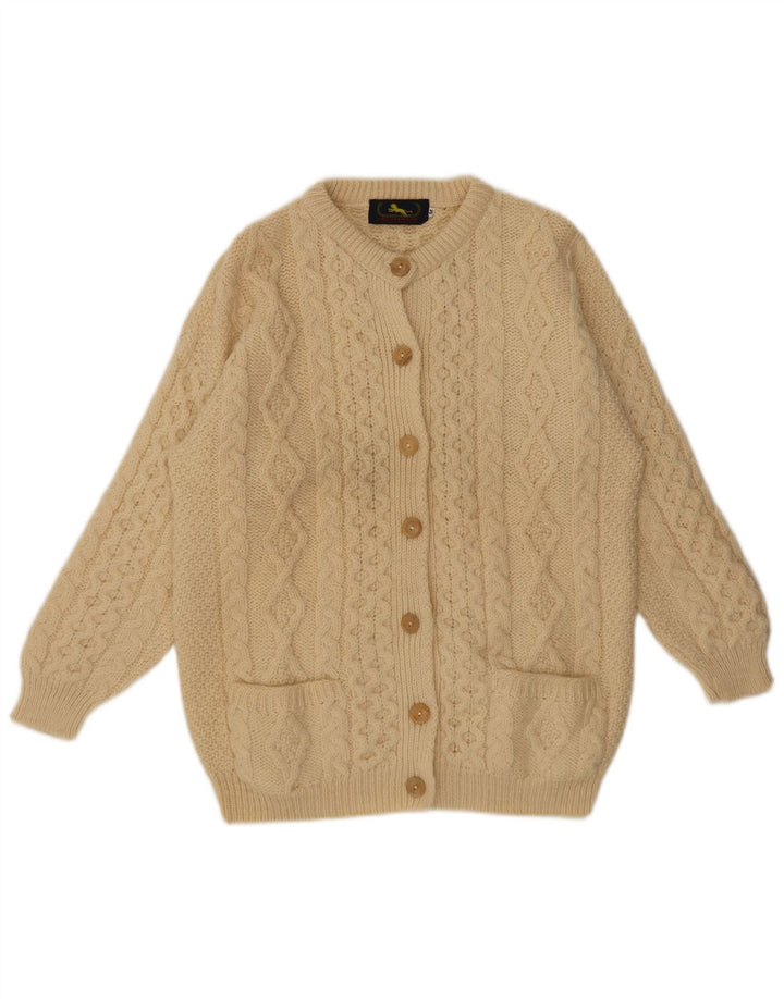 Vintage Γυναικεία Ζακέτα UK 14 Medium Beige