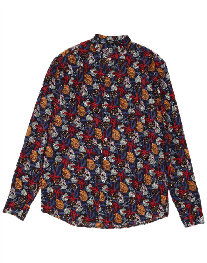 Ανδρικό πουκάμισο Bread & Buttons XL Πολύχρωμο Animal Print Βαμβακερό