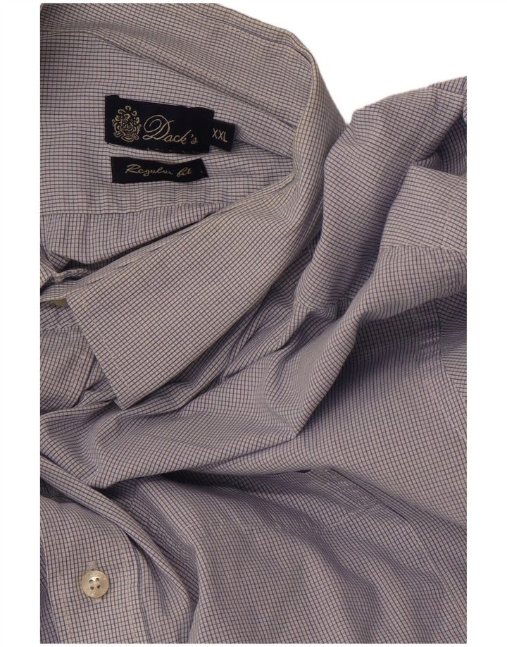 DACK'S Ανδρικό πουκάμισο κανονικής εφαρμογής 2XL Blue Check