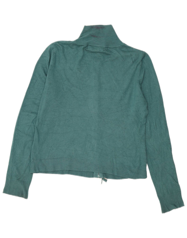Zara Γυναικείο πουλόβερ ζακέτα UK 18 XL Green Rayon