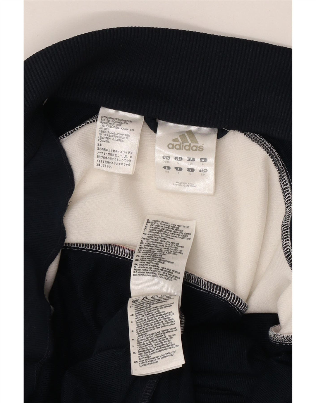 Ανδρική φόρμα ADIDAS Top Jacket UK 36/38 Small Navy Blue Colourblock