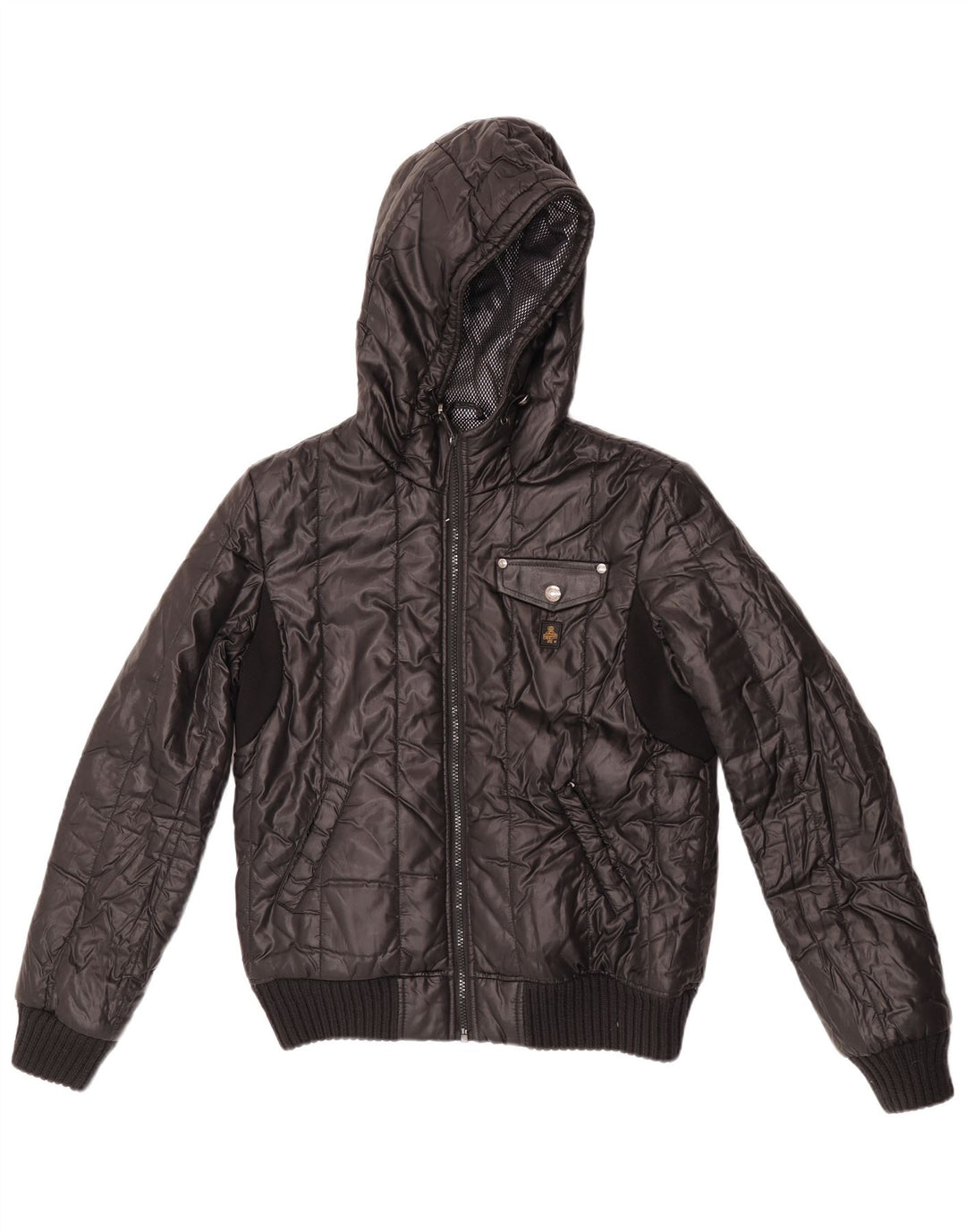 Refrigiwear Boys Hooded Bomber Jacket 13-14 Years Black Polyester