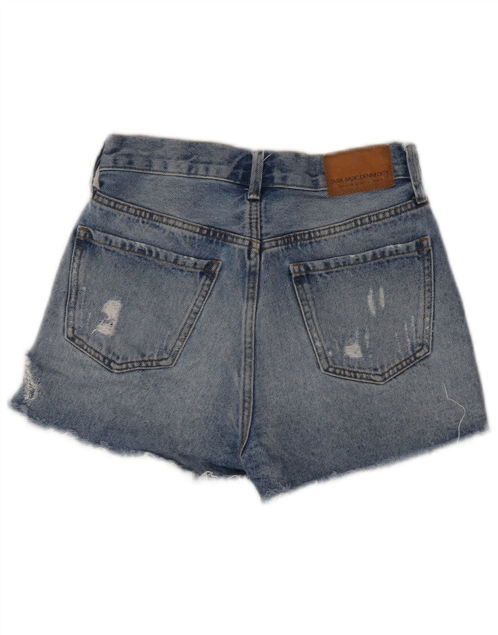 Zara Γυναικείο τζιν σορτς EU 34 2XS W24 μπλε