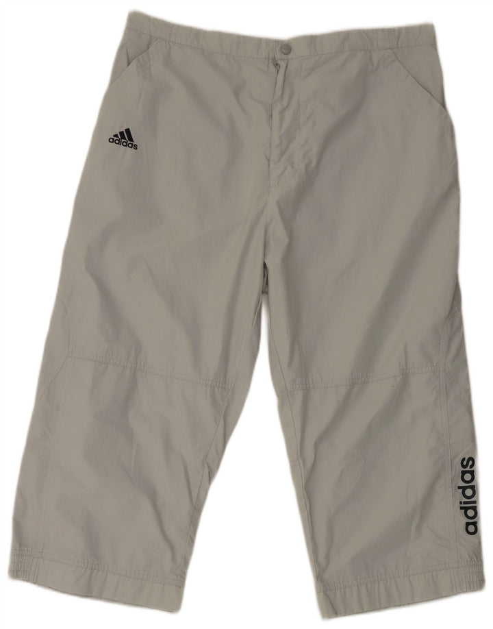 Ανδρικό γραφικό κάπρι παντελόνι Adidas W40 L21 Γκρι Πολυεστέρας