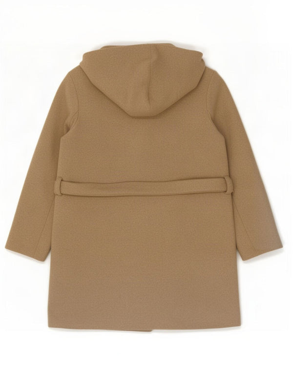 Γυναικείο παλτό Zara με κουκούλα Loose Fit UK 14 Medium Beige Polyester