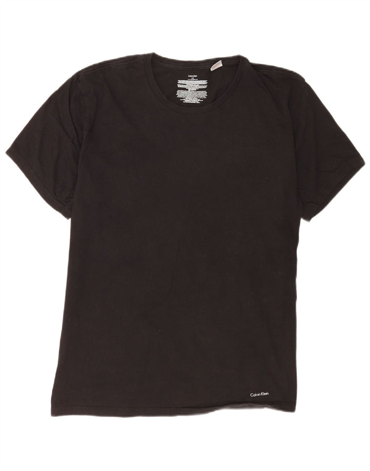 Ανδρικό T-Shirt Calvin Klein Top Large Μαύρο Βαμβακερό