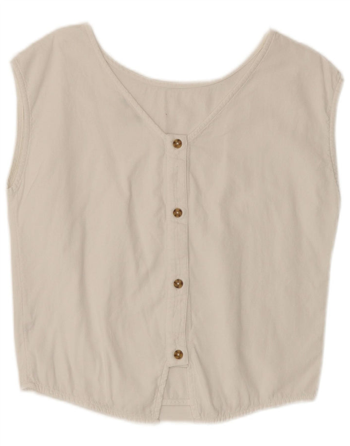 Esprit Γυναικεία Αμάνικη Μπλούζα UK 10 Small White
