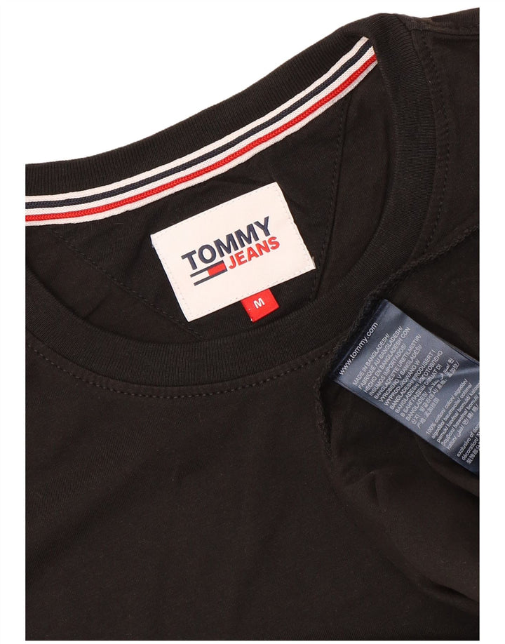 Ανδρικό T-Shirt TOMMY HILFIGER Τοπ μεσαίο μαύρο βαμβακερό