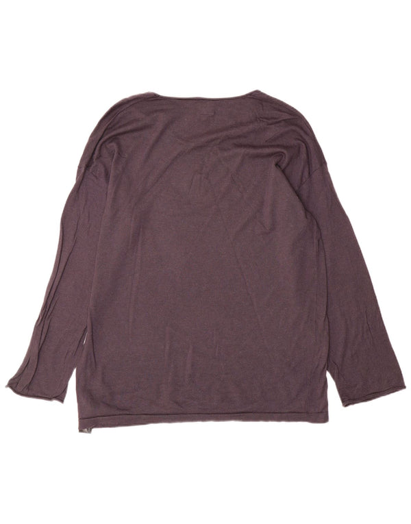 Massimo Dutti Γυναικείο πουλόβερ με λαιμόκαυστο UK 14 μεσαίο γκρι μαλλί