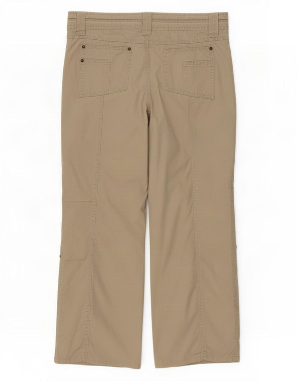 Marks & Spencer Γυναικείο ίσιο casual παντελόνι UK 14 Large W34 L27 Beige