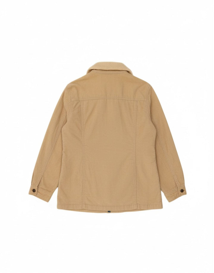 FLASH LIGHTS Womens Corduroy Jacket UK 12 Medium  Beige Cotton