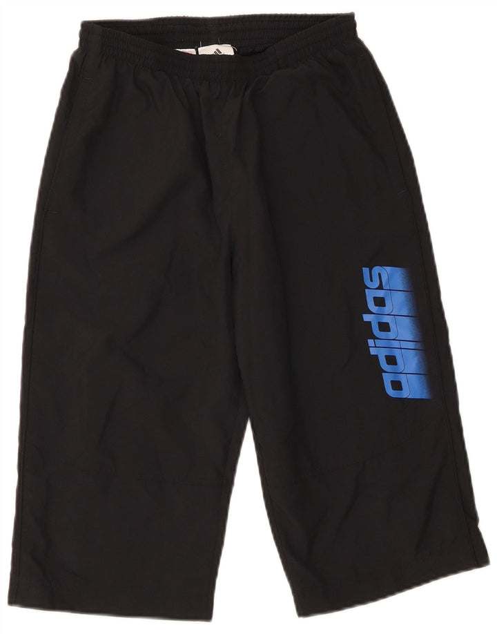 Adidas Boys Graphic Sport σορτς 11-12 ετών μαύρο πολυεστέρα