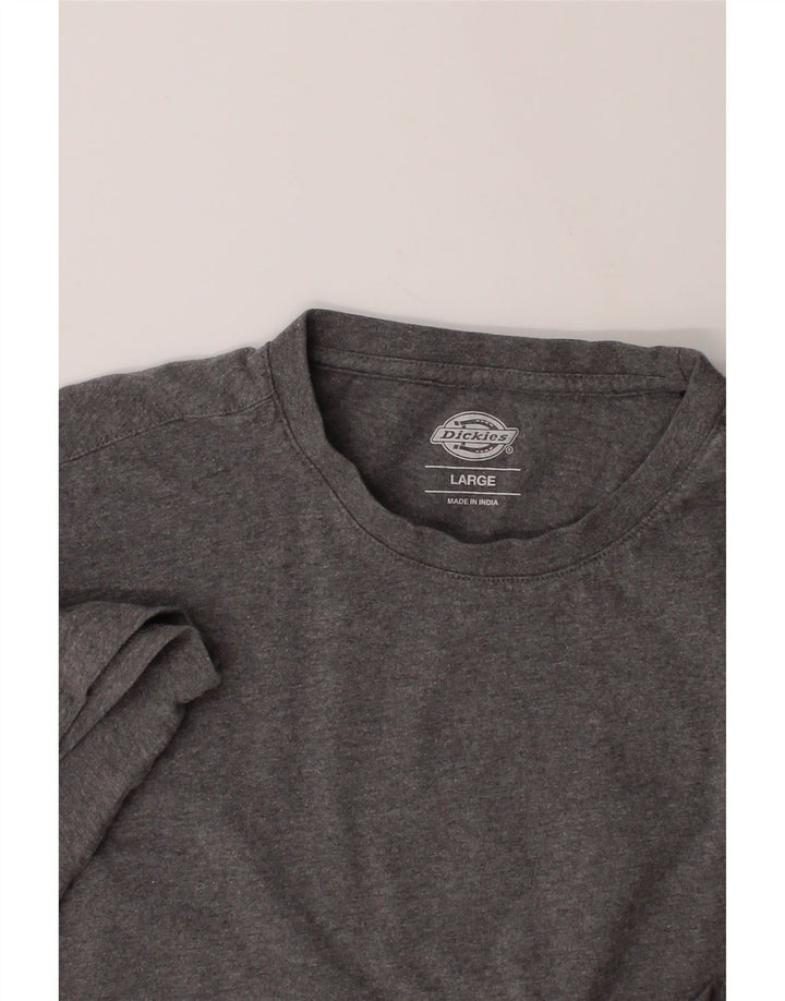 DICKIES Womens T-Shirt Top UK 16 Large Grey Cotton Vintage Dickies and Second-Hand Dickies from Messina Hembry 