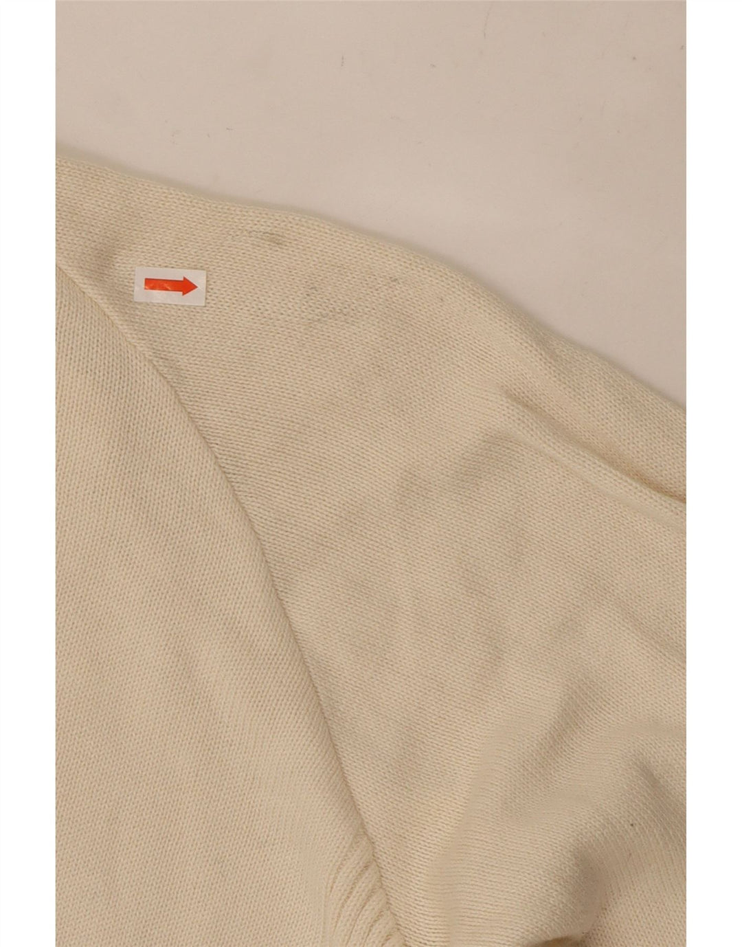 Γυναικείο πουλόβερ LEVI'S oversized ζακέτα UK 10 Small Off White βαμβακερό