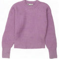 Zara Γυναικείο πουλόβερ με λαιμόκαυστο UK 10 Small Purple Polyester