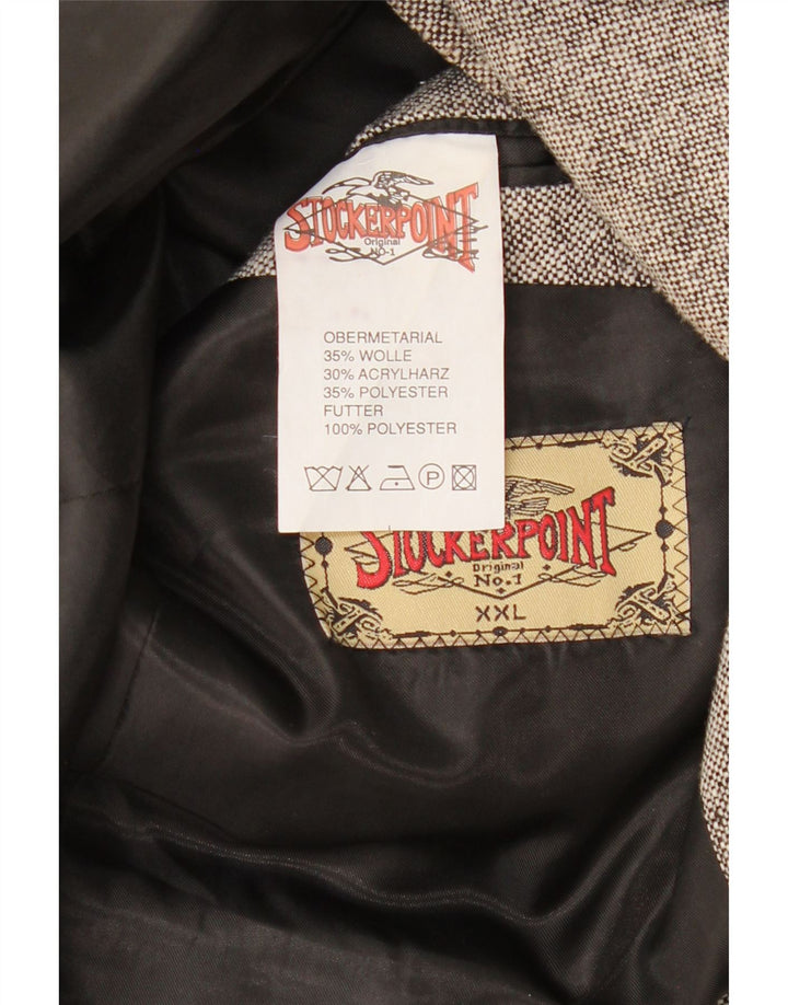 STOCKERPOINT Ανδρικό σακάκι με 2 κουμπιά UK 44 2XL Γκρι μαλλί