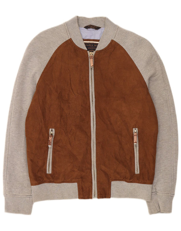 Ανδρική φόρμα Zara Top Jacket XL Καφέ Πολυεστέρας